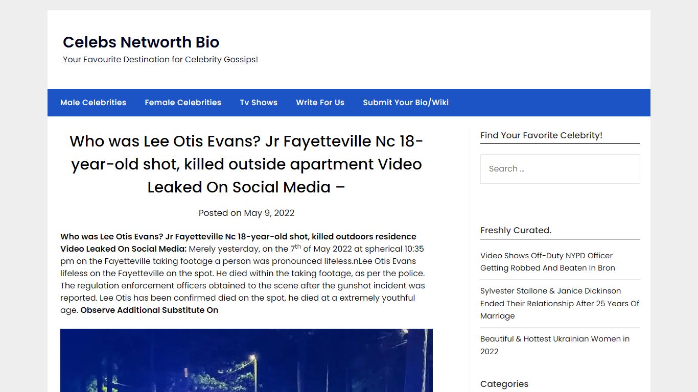 Who was Lee Otis Evans? Jr Fayetteville Nc 18-year-old shot, killed ...
